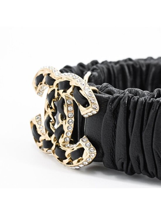 Chanel Belt Leather Belts Black main image 3